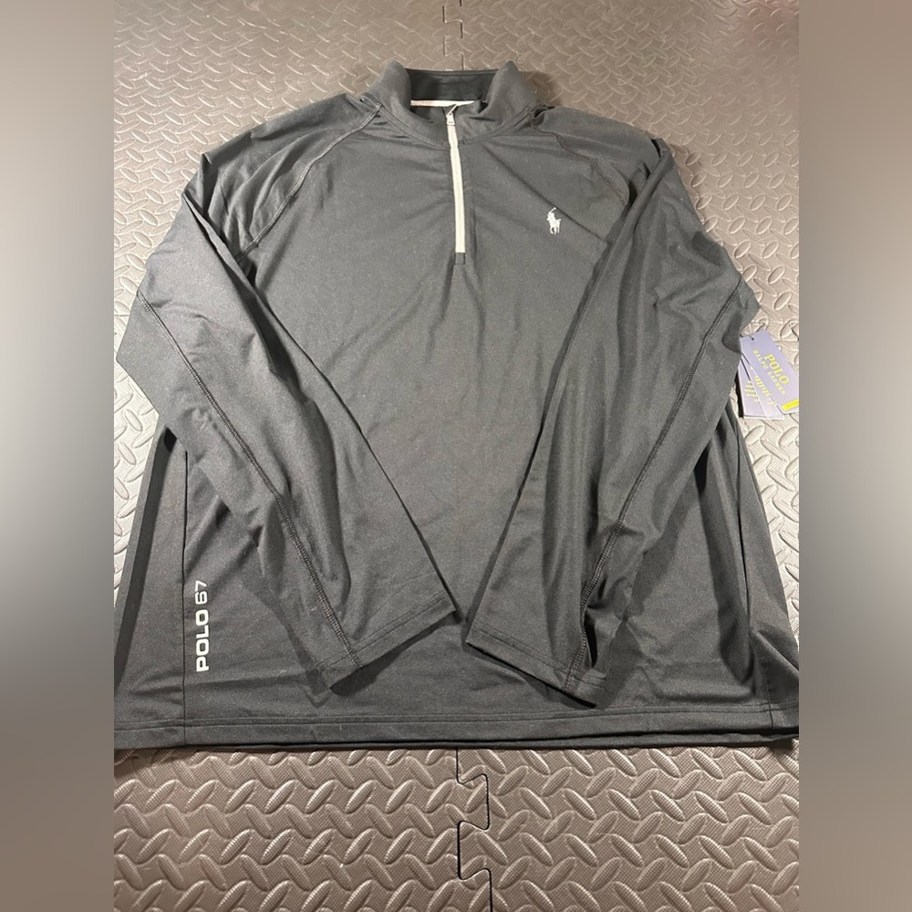 Men’s Polo Ralph Lauren Performance Quarter Zip Polo 67 MSRP $138 Size L